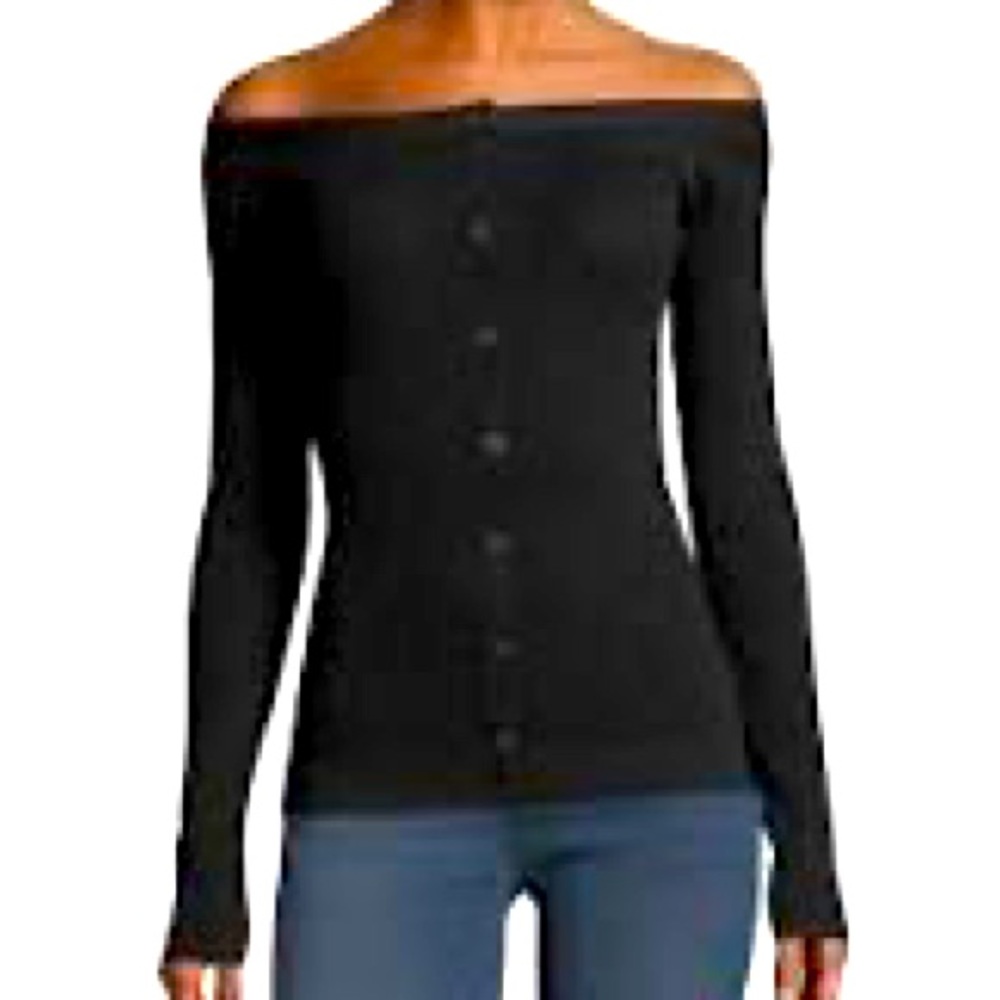 NWT Frame off shoulder knit cardigan